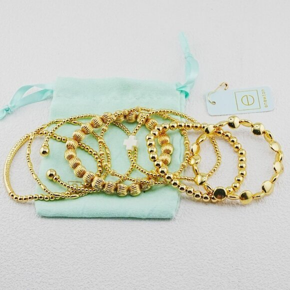 Enewton 8pcs Gold Bead /w Cross Charm Bracelet Set 🤍✨ - Picture 3 of 6